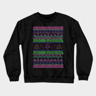 Glamrock Popstar Chicken Ugly Holiday Sweater Crewneck Sweatshirt